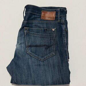 Mavi Jeans Medium Wash Casual Straight Leg Stretch Denim Blue Men's size 33x36